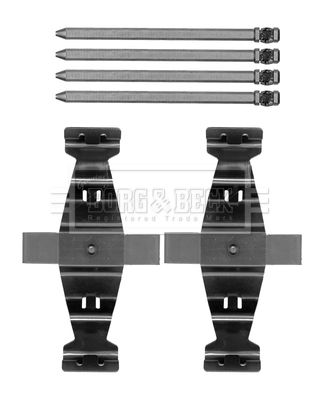 BORG & BECK Комплектующие, колодки дискового тормоза BBK1395